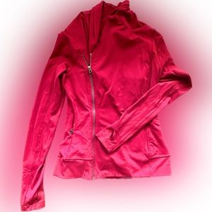 Cherry red Lululemon side zip jacket